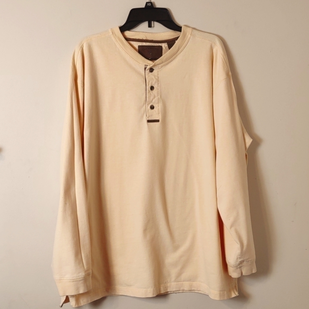 Clearwater Outfitters Yellow Cotton Henley